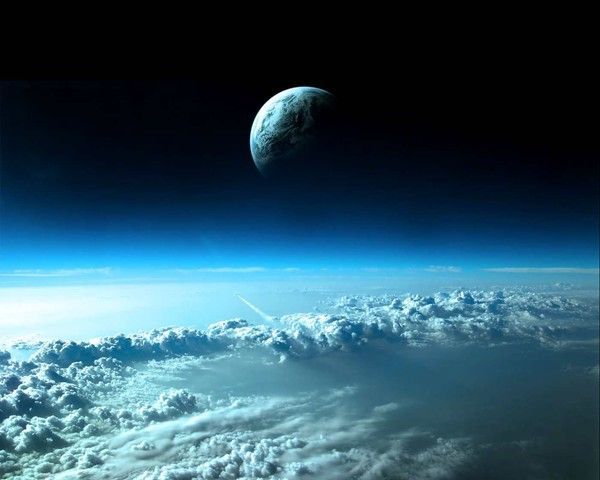 fond d'écran lune et soleil